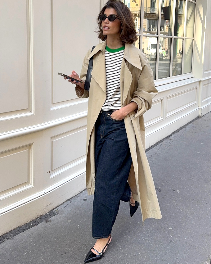 Oui au trench port avec un zeste de crativit casual !