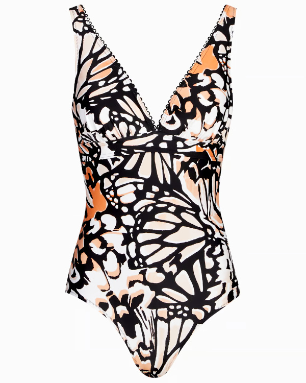 Maillot de bain à imprimé - Noir