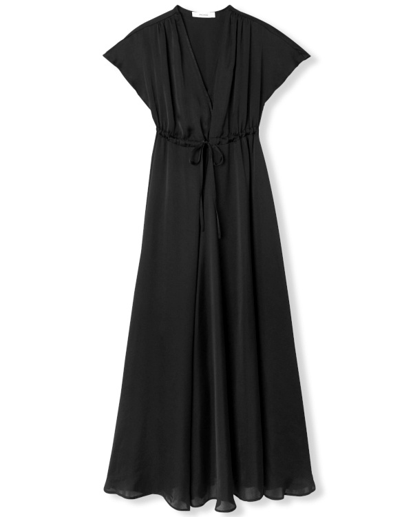Robe ELEONOR unie - Noir