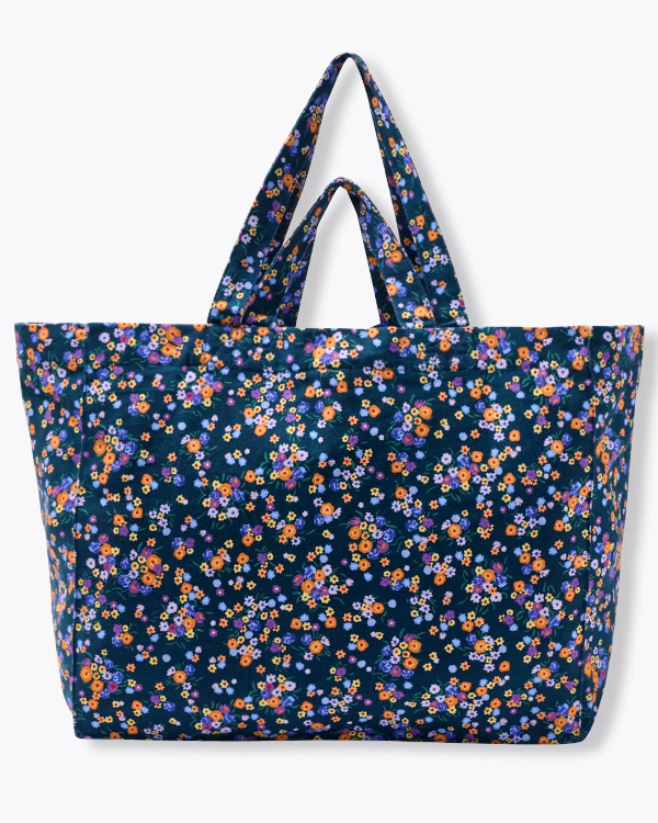 Grand tote bag - Imprimé marine