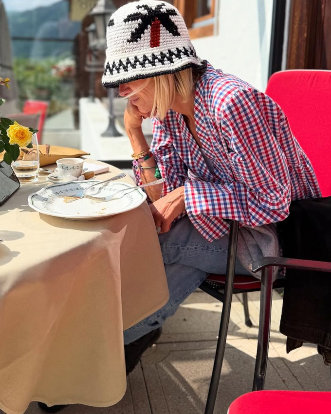 Palmier + petits carreaux = le bon mix