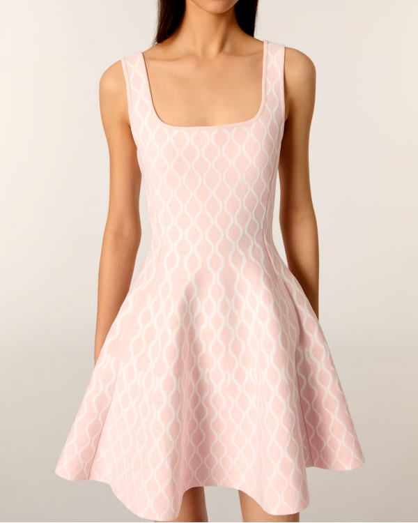 Robe courte imprimée - Rose