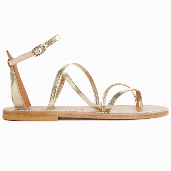 Sandales Epicure en cuir - Dor