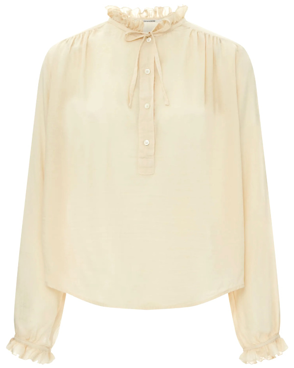 Blouse avec Volants | Ecru