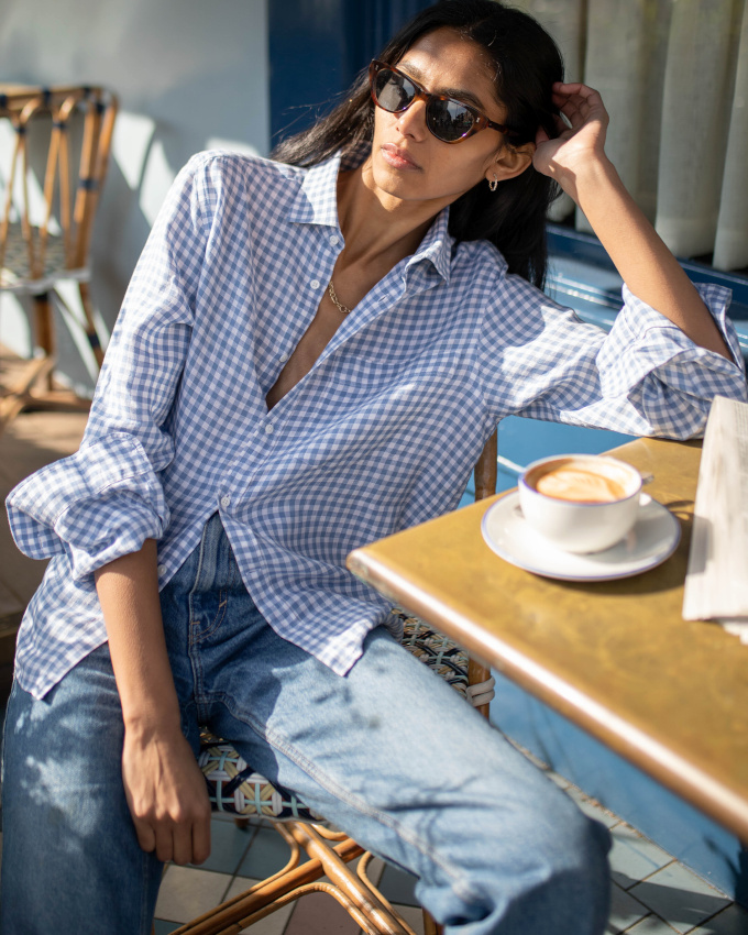 Oui au vichy port en mode boyish !