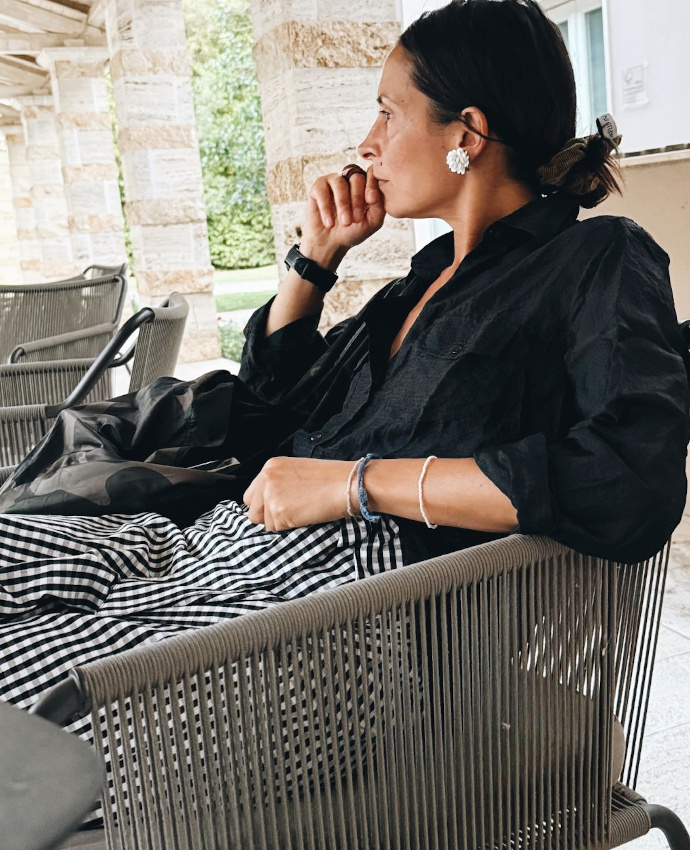 Vichy + look casual lgant = le bon mix