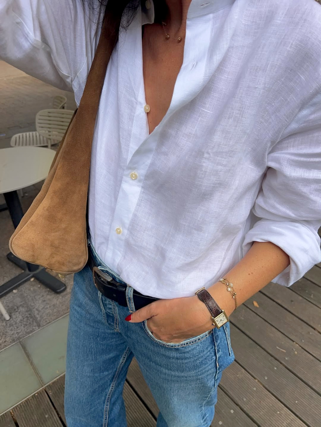 La chemise blanche : l'alpha et l'omga du style, et ce quelle que soit la saison !