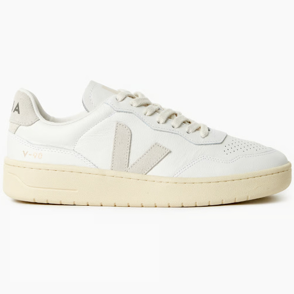 Baskets V 90 en cuir - Blanc