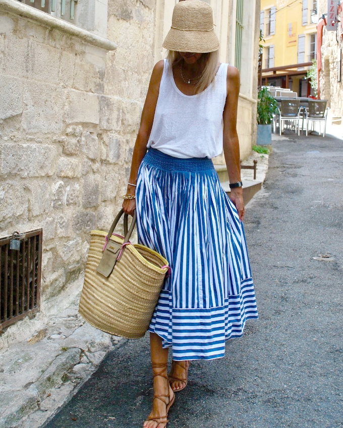 Mlant fracheur, touche graphique et texture, ce look a tout bon !