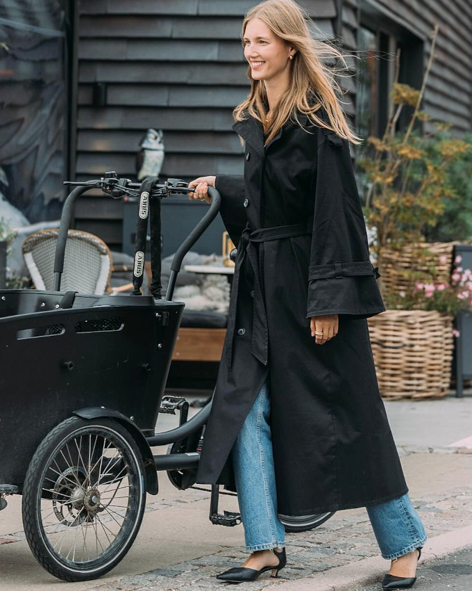 Trench + escarpins = le bon mix