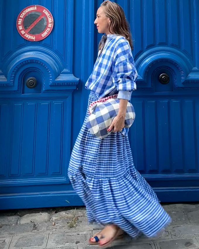 Oui au mix and match de carreaux de diffrentes tailles, travaills en camaeu de teintes !