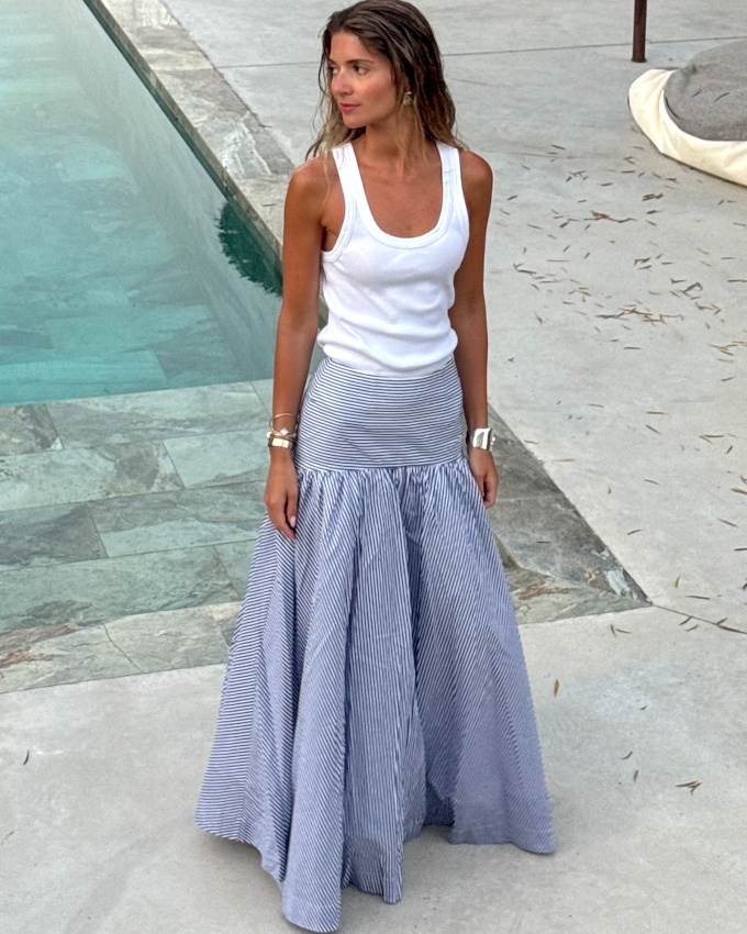 Oui aux amples jupes enserrant troitement la taille !