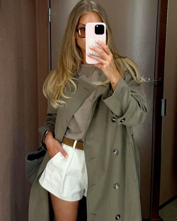 Oui au trench port en mode 