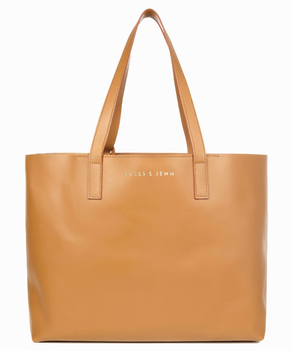 Sac cabas cuir lisse - Marron
