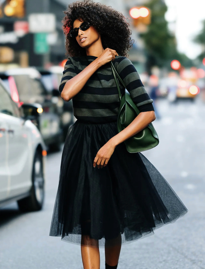 Trait sur une note urbaine/chic, le tutu gagne en potentiel !