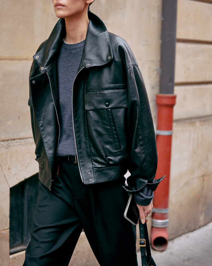 Rien de tel qu'un blouson en cuir pour affter l'nergie d'un look casual/urbain !