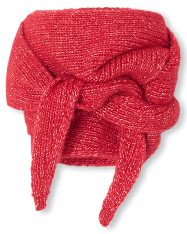 Echarpe ctele paillete - Rouge