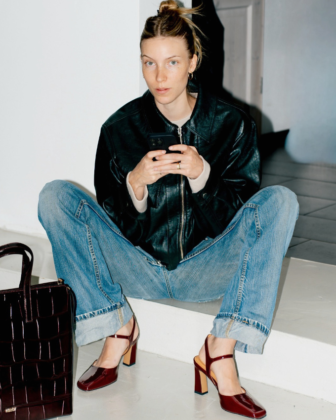 Associer look unisexe et talons est souvent une bonne ide !