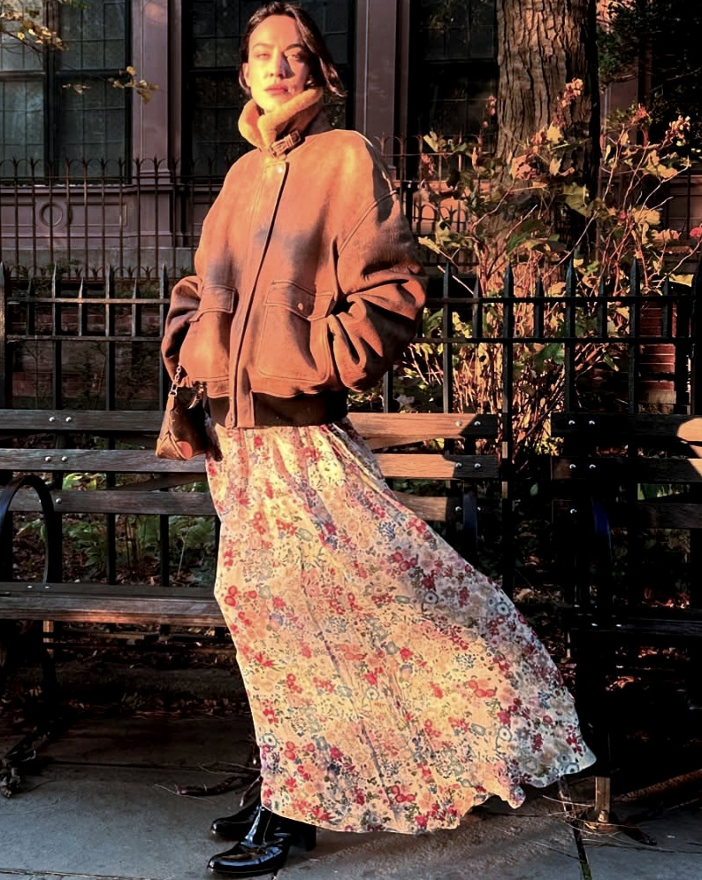 Oui au port de la jupe longue et vaporeuse en automne !