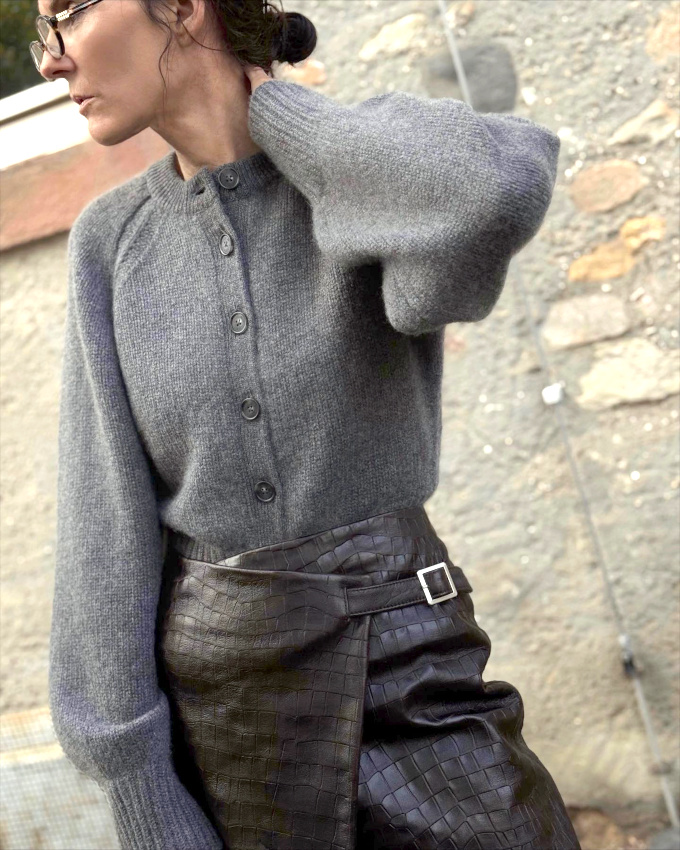 Cuir + maille = le bon mix