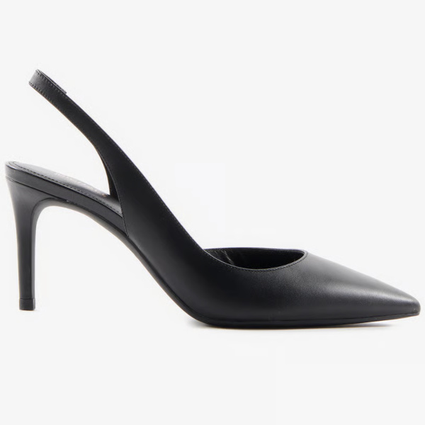 Escarpins en cuir velours | Noir