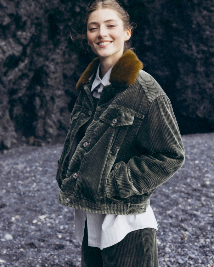 Velours ctel + fausse fourrure = le bon mix