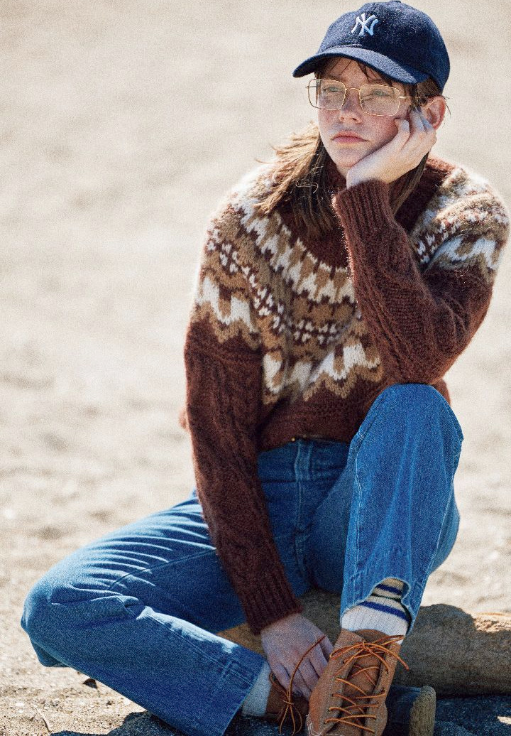 M�lant touche sportswear et maille chaleureuse, ce look a tout bon !