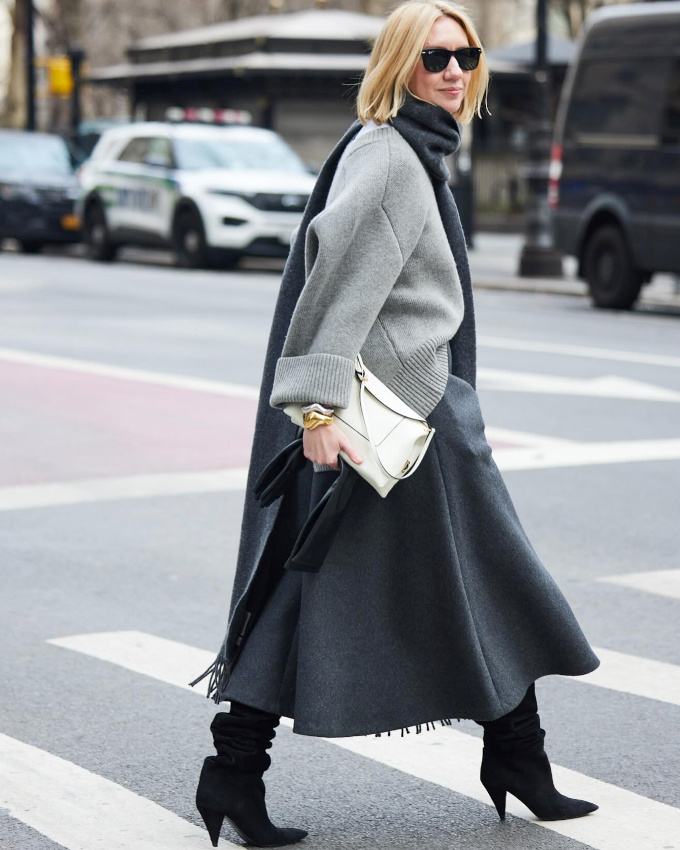 Rien de tel qu'une touche de blanc pour illuminer un cama�eu de gris !