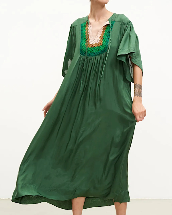 Robe Rival Crochet | Vert