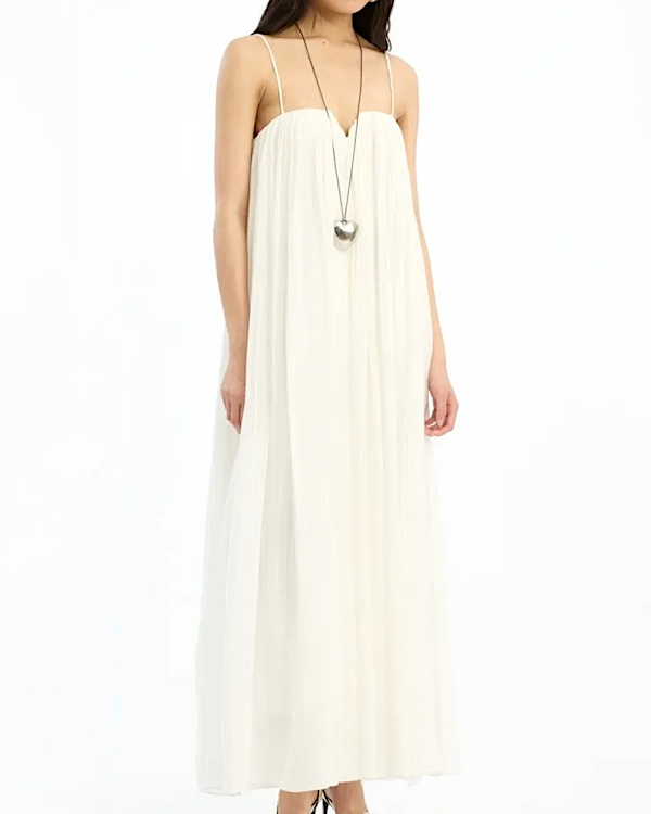 Robe Bretelles Llissé Jima - Blanc
