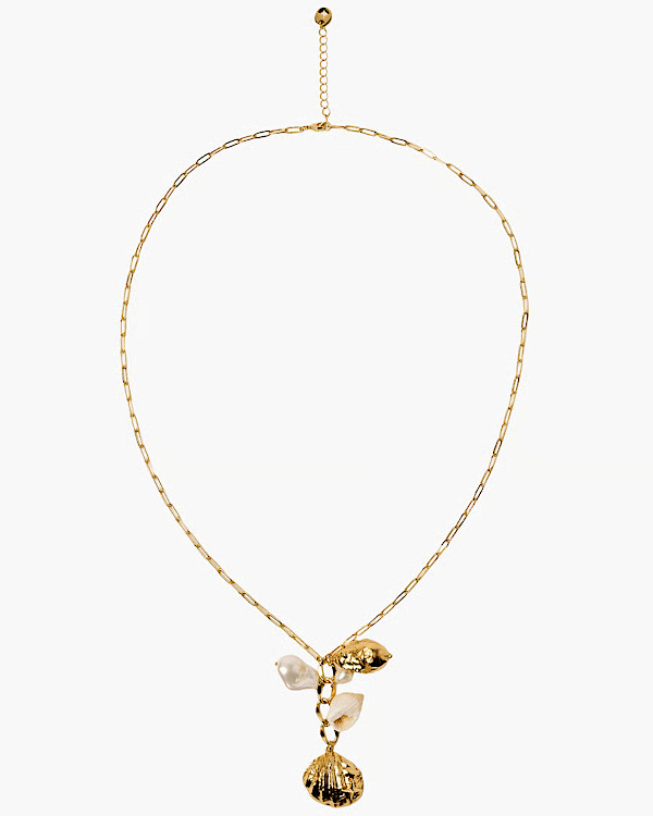 Collier à pendentifs fantaisie neptia | Doré