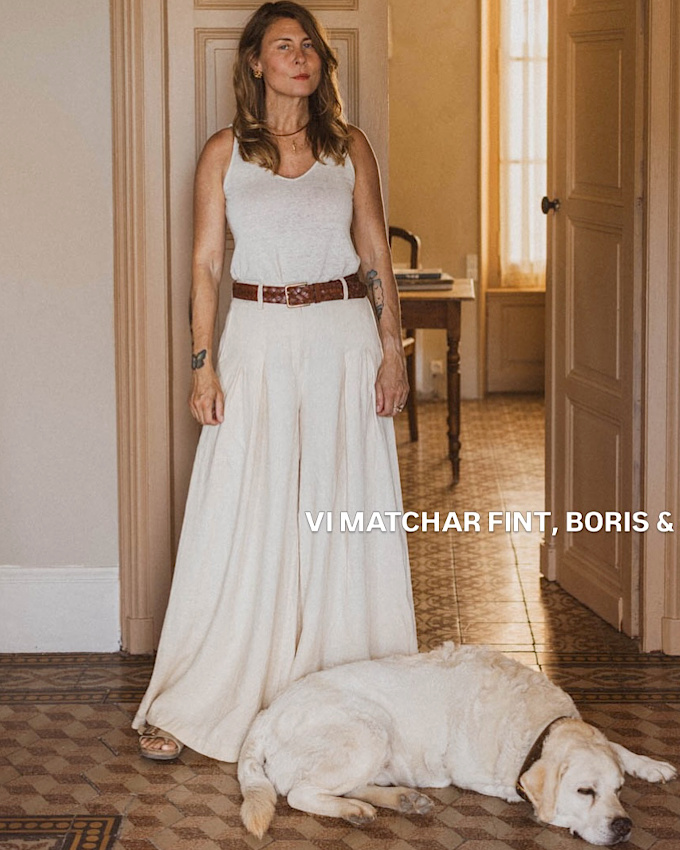 La ceinture marron : l'accessoire de prédilection des total looks blanc cassé !
