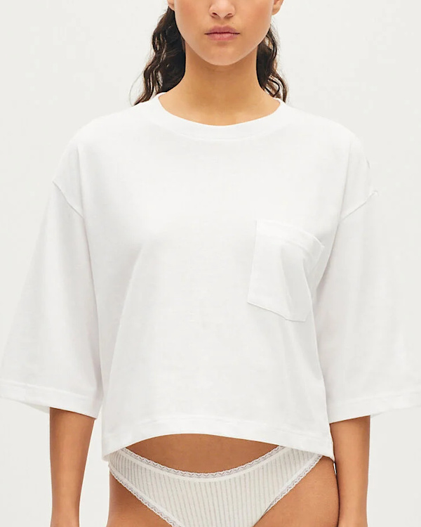T-shirt manches courtes blanc