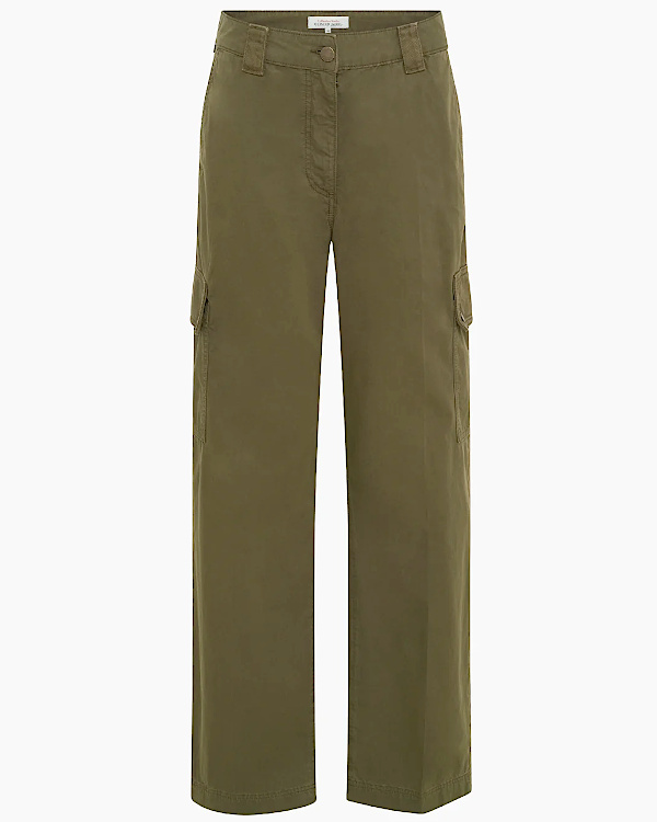 Pantalon militaire en coton kaki