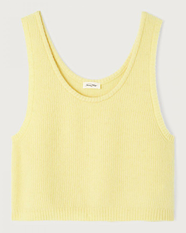 Pull femme jaune