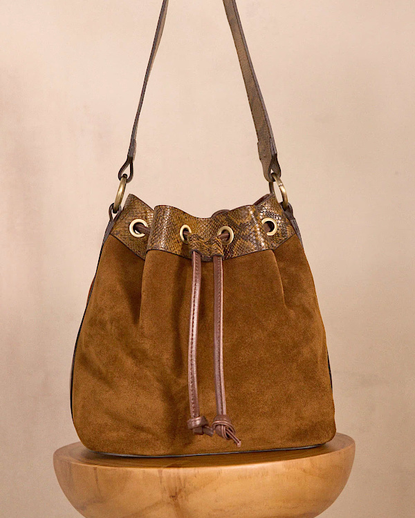 Sac seau en cuir VALENTIN