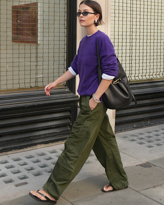 Très envie de marier violet et kaki !