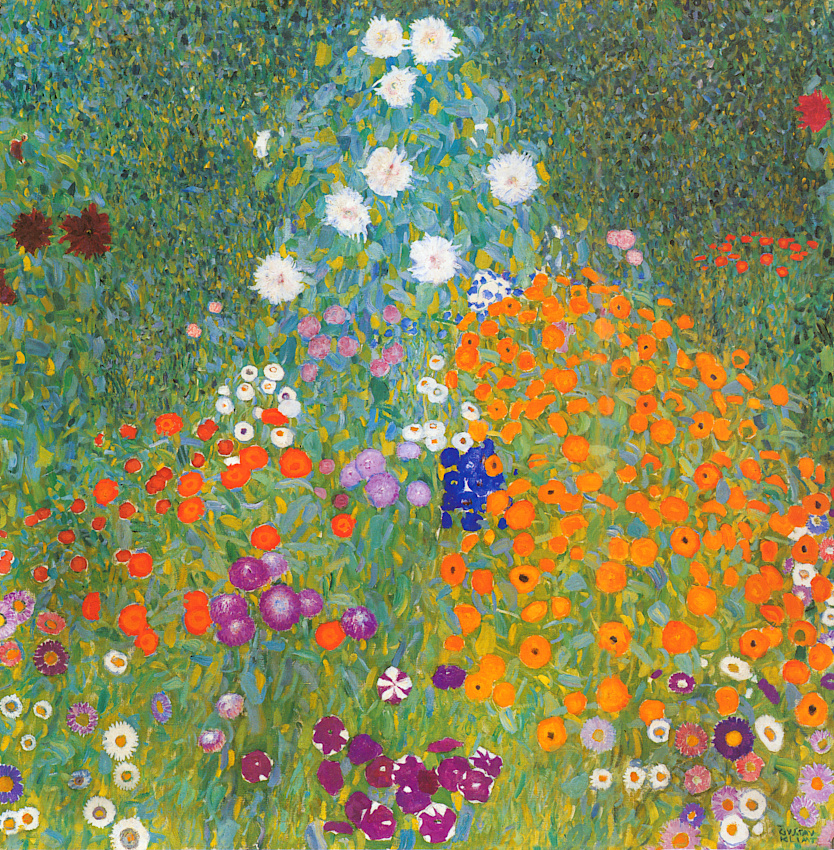 Wanted : une longue robe fleurie inspirée du Bauerngarten de Klimt !