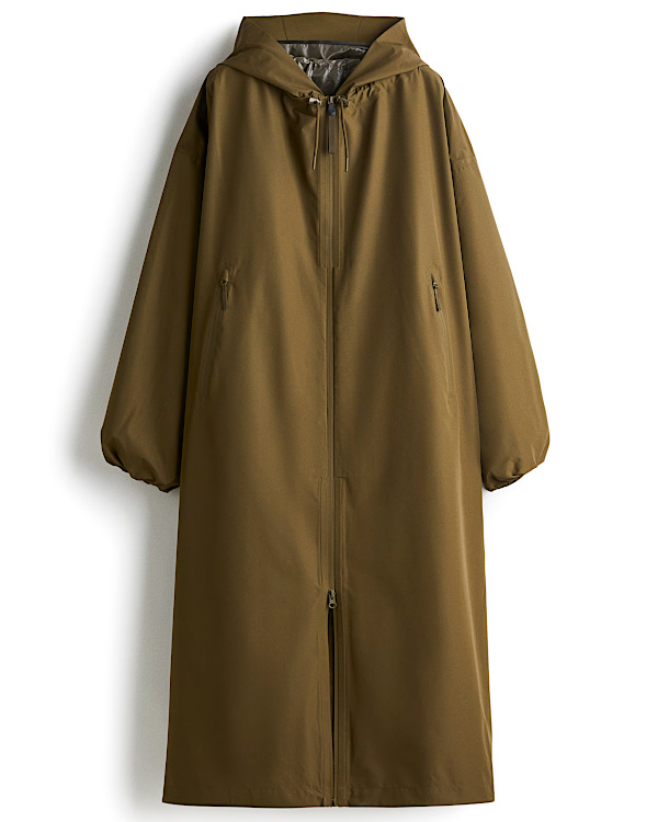 Parka de pluie kaki